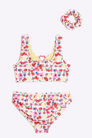 River Island Girls Gingham Fruit Bikini122128cm