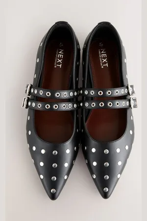 Next Forever Comfort Letaher Point Toe Stud Mary Jane Shoes