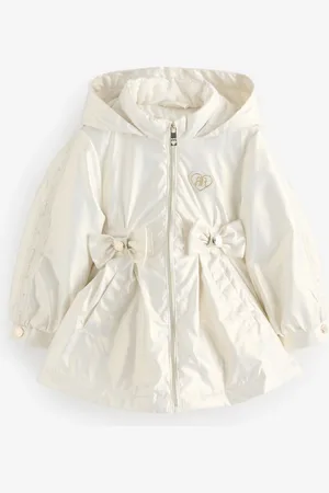 River Island Girls Cinched Frill Raincoat8692cm