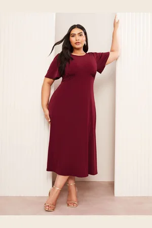 Friends Like These ITY Flutter Short Sleeve Midi Dress56