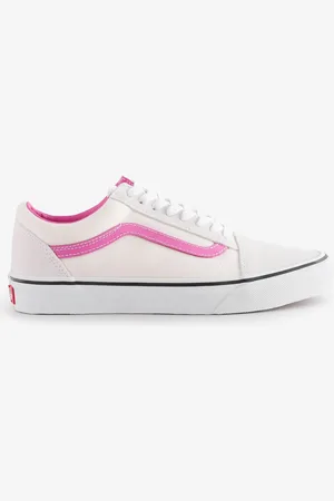 Vans Womens White/Pink Old Skool Trainers8