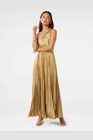 Forever New Jayla Metallisk One Shoulder Maxi34