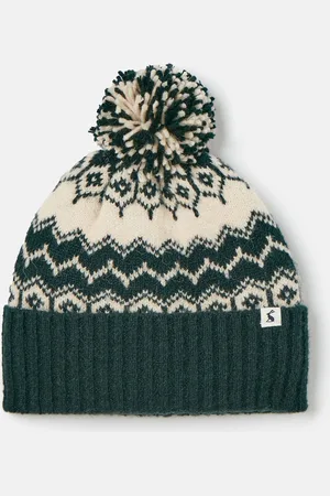 Joules Walcott Fairisle Pattern Bobble HatEn