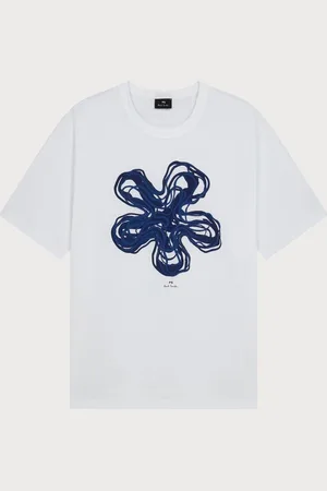 Paul Smith Regular Fit Logo White 100% Organic Cotton T-Shirtxlarge