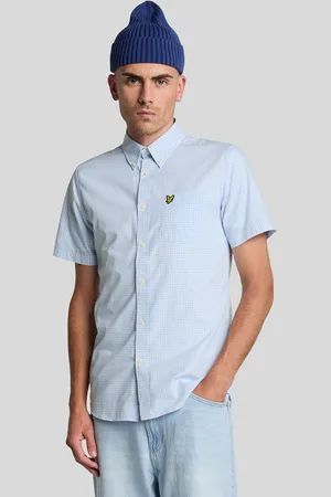 Lyle & Scott Slim Fit Cotton Kortærmet Ternet SkjorterMiddel