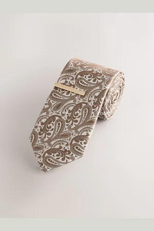 Next Paisley Tie With Tie ClipEN