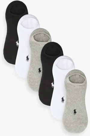 Ralph Lauren 100% Cotton Pop White Socks 6 PackEn