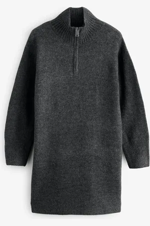 French Connection Maddox Half Zip Long SLeeves DressXL