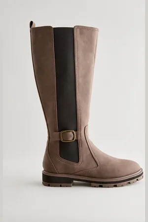 Next Forever Comfort Knee High Buckle Chelsea Boots