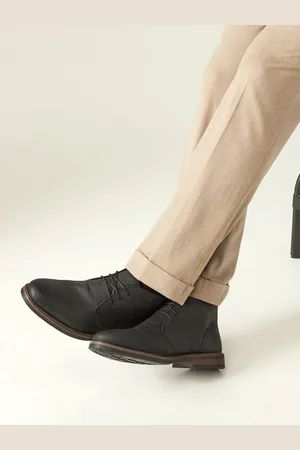 Next Waxy Leather Chukka Boots