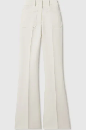Reiss Priya Twill High-Rise Flared Bukser38