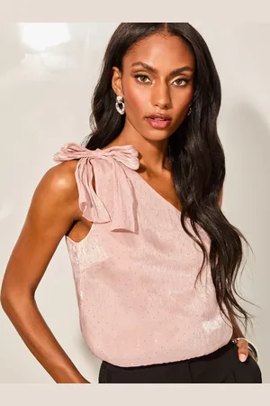 Lipsy London Hotfix One Shoulder Sløjfe Top44