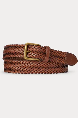 Ralph Lauren Braided Leather Beltmedium