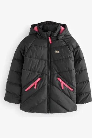 Trespass Kids Annah Casual Black Jacket7 - 8 år (122 - 128cm)