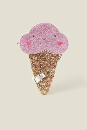 Accessorize Girls Glitter Ice Cream Bagen