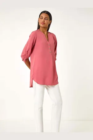 Roman Longline Sløjfe Button Tunika Top38