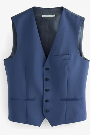 Next Regular Fit Wool Blend Motionflex Waistcoat38l