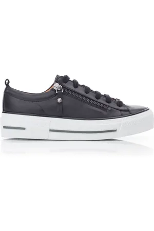 Moda In Pelle Filician Zip & Lace Chunky Slab Sole Trainers