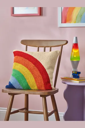 Little Bird Rainbow Tufted Pude43x43