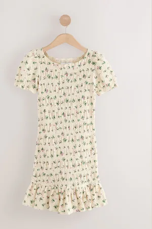 Next Shirred Pufærme Mini Kjole52