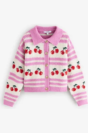 Next Graphic Knitted Cardigan with CollarM Reg