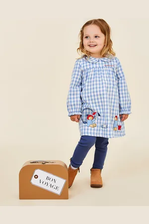 JoJo Maman Bébé Paddington Appliqué Gingham Top & Leggings Set3 - 6 måneder (62 - 68cm)