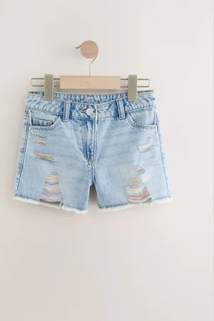 Next 100% Cotton Frayed Edge Distressed Shorts (3-16yrs)10 år (140cm)