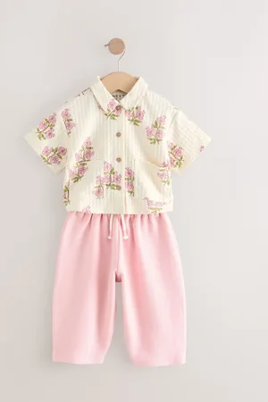 Next Short Sleeve Shirt and Trousers Set (3mths-7yrs)5 - 6 år (110 - 116cm)