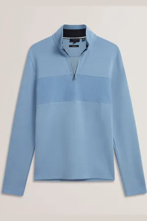Ted Baker Simonea Langærmet Regular Contrast Panel Halv Zip TrøjeSmall