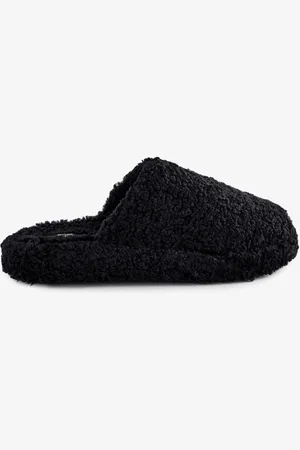 FitFlop IQushion D-Luxe Padded Teddy Mule Slippers