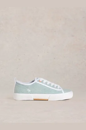 White Stuff Pippa Canvas Lace Up Trainers