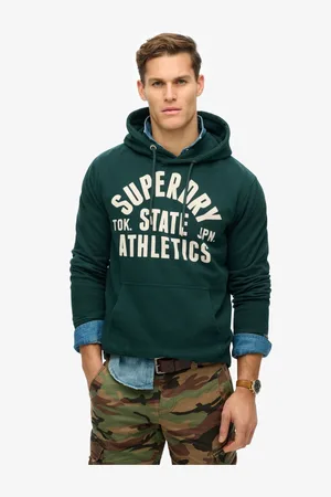 Superdry Athletic Essential Loose Fit HættetrøjeMiddel