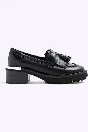 River Island Chunky Heeled Loaferseu43