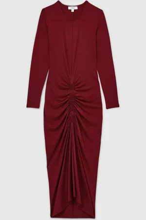 Reiss Ginny Ruched Jersey Midi Kjole46
