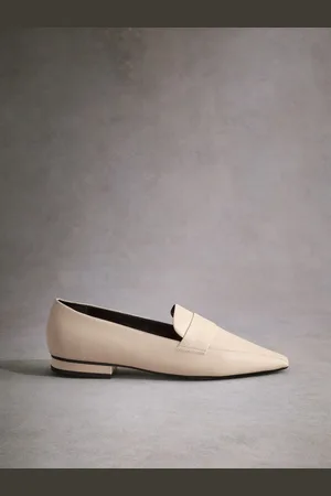 Next Tabitha Simmons Jess Leather Square Toe Loafers