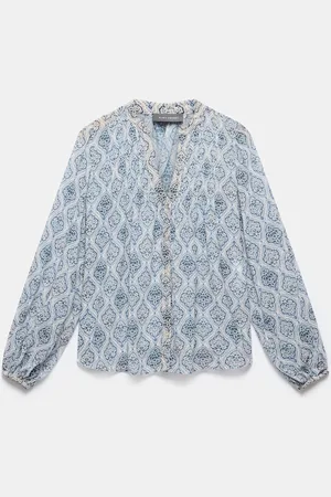 mint&berry Geometric Print Boho Blousexlarge