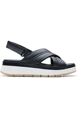 Clarks Leather Tuscan Cross Sandalseu39