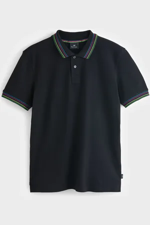 Paul Smith Zebra Print Logo Black Polo ShirtS