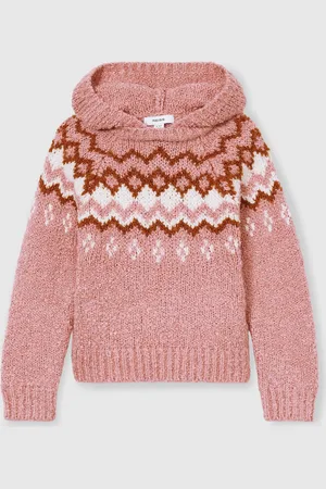 Reiss Divia Cotton-Wool FairIsle Pattern Hoodie9 - 10 år (134 - 140cm)