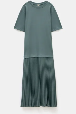 Hush Puppies Esme Short Sleeve Pleated Midi Dressxlarge