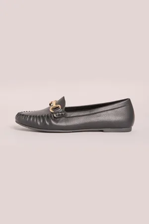 Friends Like These Snaffle Comfort Flat Faux Leather Moccasin Boat Shoeseu41