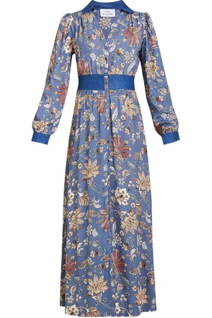 Gina Bacconi Regina Waisted Chambray Detail Dressmedium