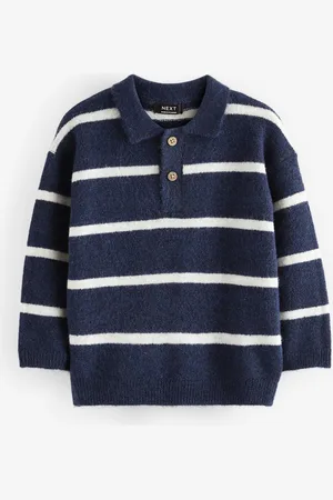 Next Long Sleeve Stripe Polo Shirt (3mths-7yrs)6 - 9 måneder (68 - 74cm)