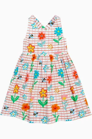 Frugi Rainbow Floral Summer Dress128134cm
