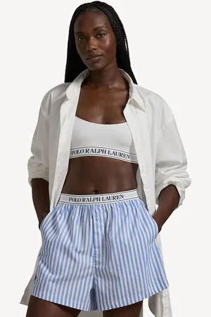 Ralph Lauren Blue Shirting Stripes Sleep 100% Cotton Boxersmedium