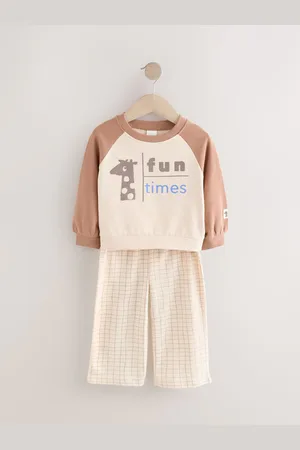 Next Crew 100% Cotton Sweatshirt & Joggers Set (3mths-7yrs)2 - 3 år (92 - 98cm)