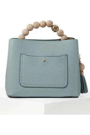 Luella Grey Demi Beaded Handle Cross-Body Tote Bagen