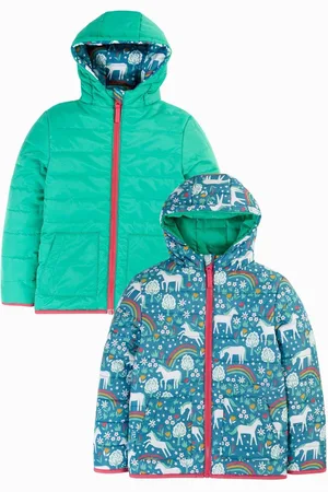 Frugi Blå Vendbar Toasty Trail Jakke4 - 5 år (104 - 110cm)