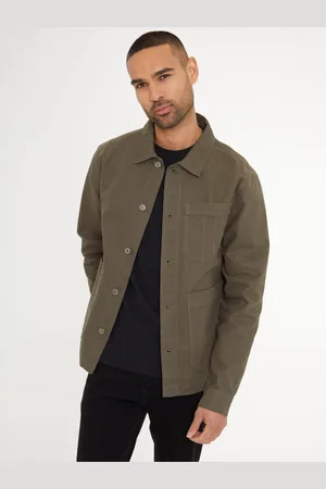 Threadbare Button Up Letvægts Collared Utility Jakke2X-Large