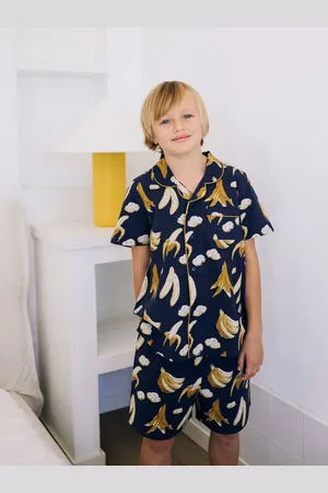 Their Nibs Bananas Kids Cotton Short Pyjama Set122128cm